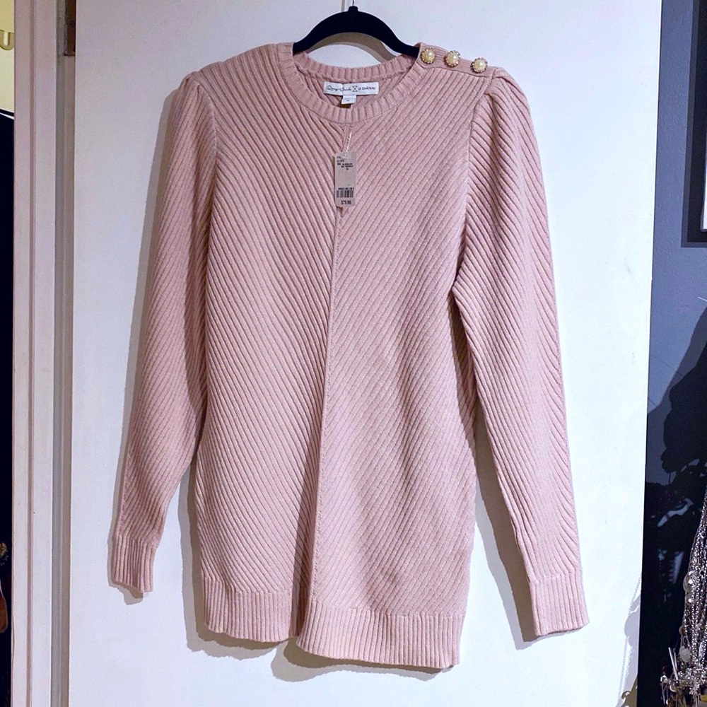 🆕 LE CHATEAU Dusty Rose Blush Pink Sweater!!! NEW w/ Tags!!! Plus Size